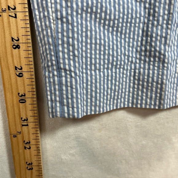 Polo Ralph Lauren 38W 30L Blue Striped Seersucker Chino Pants Summer Classy - Picture 8 of 9